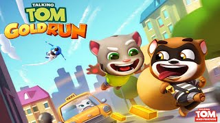 Talking Tom Gold Run Speedrun 16 Live Android Gameplay [upl. by Suehtomit948]