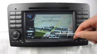 Mercedes Benz ML W164 DVD Player GPS Navigation tv bluetooth [upl. by Ahsenyl]