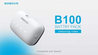 BOBOVR B100 battery pack unboxing video Compatible with S3pro [upl. by Romola274]