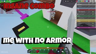 Insane PVP Combo  Roblox Bedwars [upl. by Karlik]