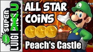 All Star Coins in Peachs Castle  New Super Luigi U 100 Guide Wii U Gameplay Guide [upl. by Phillips]