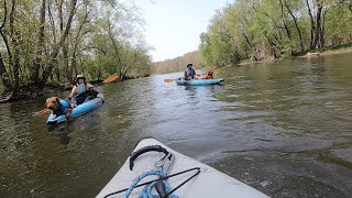 Excellent Beginner Kayak Camping with Dogs on French Creek PA [upl. by Tocci]