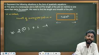 Quadratic Equations Class 10th maths Ch 4 Ex41 Solutions [upl. by Inoue]