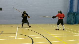 Staff Sparring  Nick vs Artur Meyer short staff [upl. by Kern25]