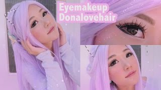 My signature eye makeup tutorial ft DonaLove Hair Anime lacewig review [upl. by Mavilia]