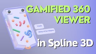 Spline 3D Web Design  Polycam Panoramas Gamified 360° Photo Viewer [upl. by Ansilma]