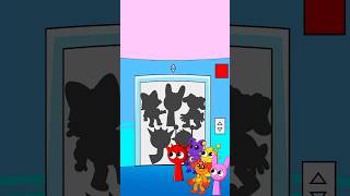 Puzzle challenge in the elevator PoppyPlaytime3 VS Sprunki incredibox shorts [upl. by Kilby]