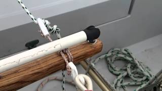 Sheet To Tiller Steering  No Autopilot Or Windvane Needed [upl. by Ajed]