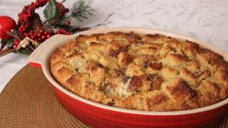 Panettone Bread Pudding Recipe  Laura Vitale  Laura in the Kitchen Episode 272 [upl. by Shirberg]