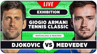 DJOKOVIC vs MEDVEDEV • Exhibition 2024 • LIVE Tennis Watchalong Stream [upl. by Hofstetter]