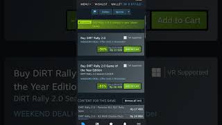 Steam sale Dirt Rally 20 automobile games rallygaming racing rallycar [upl. by Jodie]