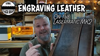 Engraving leather on the Lasermatic MK2 [upl. by Grider]