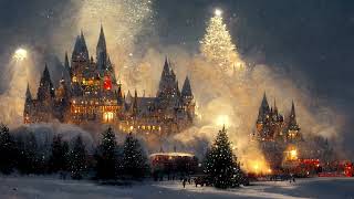 Hogwarts Christmas Ambience in the Snow I Harry Potter Soundtrack and Christmas Music [upl. by Olecram]