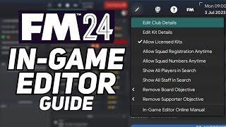 How to Use the InGame Editor in FM24 [upl. by Matteo]