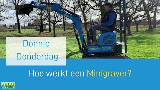 Hoe werkt een Minigraver  Uitleg over Minigraver  GECO Verhuur [upl. by Cerys845]