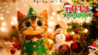 A Kitten Christmas Tree Happy Christmas Songs🐕 🎄 Best Christmas Songs 2025 Christmas BGM 🎅 [upl. by Aynam]