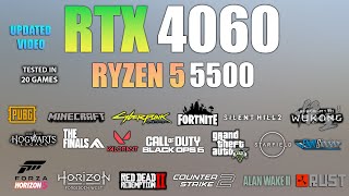 RTX 4060  Ryzen 5 5600X  Test in 20 Games in 2024 [upl. by Narhem]