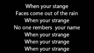 the doors people are strange lyrics [upl. by Lear]