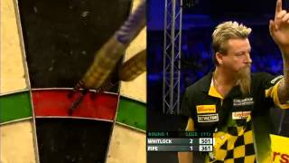 PDC Players Championship Finals 2013  First Round  Whitlock VS Pipe [upl. by Nlocnil]