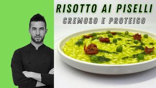 Risotto ai piselli  Facile Proteico e 100 vegetale [upl. by Eelyab]