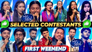 🥇ALL SELECTED CONTESTNATS 1ST WEEK INDIAN IDOL 15🥇 Indian Idol Season 15 Audition Round Contestants [upl. by Lucita]