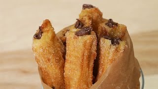 Chocolate Hazelnut Churros [upl. by Dnomyad]