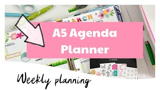 WEEKLY PLANNER  PLAN amp DECORATE WITH ME  A5 ERIN CONDREN AGENDA [upl. by Eux]