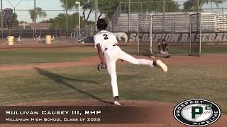 Sullivan Causey III Prospect Video RHP Millenium High School Class of 2025 [upl. by Erlene]