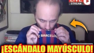 El periodista que NO VOTÓ a Vini aparece con la camiseta del Barça [upl. by Frank625]