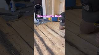 Removing Gap Gunk diy hardwoodfloors diywoodworking woodworking floorboards [upl. by Toshiko260]