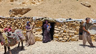 Irans nomads sanding in the living place by the nomadic family [upl. by Bakki]