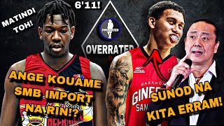 TINOTOO NG GINS 6’9 JP ERRAM SINUNOD NA RIN NILA SA GINS  6’11 ANGE KOUAME IMPORT NA RIN NG SMB [upl. by Atnas]