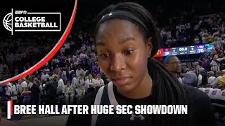 Bree Hall on Gamecocks REMAINING UNDEFEATED 🗣️ Were STICKING TOGETHER  ESPN College Basketball [upl. by Winwaloe]