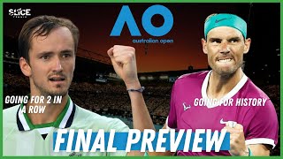 Nadal vs Medvedev Australian Open 2022 FINAL PREVIEW  THE SLICE [upl. by Rumery]