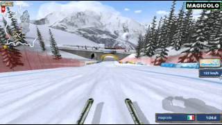 Ski Challenge 2014 ski settings recommended by you Wengen track [upl. by Silbahc556]