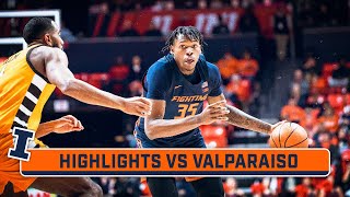 Valparaiso at Illinois  Highlights  Big Ten Mens Basketball  Nov 17 2023 [upl. by Brenda21]