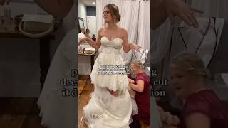 Must See Bride’s Bold Wedding Dress Transformation [upl. by Haleehs]