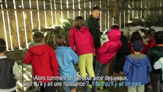 Les enfants découvrent une ferme Lactel Bio  Létable [upl. by Volin653]