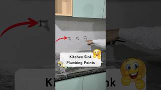 Kitchen Sink Plumbing Points kitcheninterior indiankitchentour [upl. by Ydoc152]