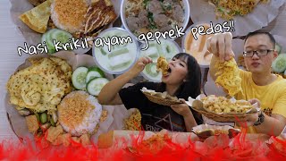 NASI KRIKIL  AYAM GEPREK PEDAS Ft Mgdalenaf [upl. by Eanal]