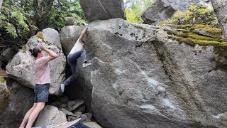 Squamish Bouldering Primal Urge V10 [upl. by Annay430]