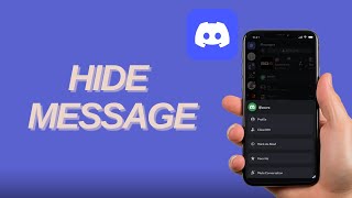 How To Hide A Message On Discord In 2025 Updated Guide Mobile [upl. by Egrog]