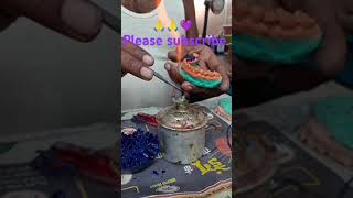 Wax pattern model💜💜🌹 finishingsuper video my YouTube channeltechnician Sanjeev Kumar 🙏🙏💯 [upl. by Dymphia]