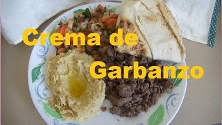 Crema de Garbanzos Arabe o Hummus en español [upl. by Aidnic]