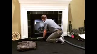 Gas Log Sweep amp Cleaning  Indianapolis IN  Chimney Solutions Indiana [upl. by Stafani586]