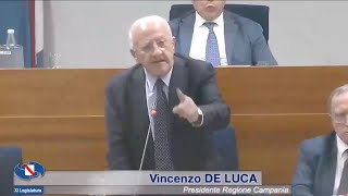 DE LUCA CONTRO LAUTONOMIAquotLA REGIONE CAMPANIA HA DEPOSITATO LA RICHIESTA DI REFERENDUM ABROGATIVOquot [upl. by Hazem]