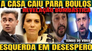 1 Bomba REVELAÇÃO BOMBA NESTE DOMINGO PIOR NOTÍCIA PARA BOULOS NIKOLAS CENSURADO GAYER [upl. by Sulokcin]