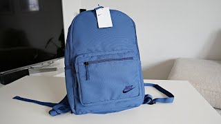 UnboxingReviewing The Nike Heritage Eugene Backpack On Body 23 L 4K [upl. by Themis]