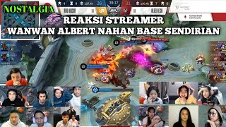 Reaction Streamer Moment Wanwan Albert Defend Base Sendirian RRQ vs Alter Ego Zona Esport [upl. by Aleris]