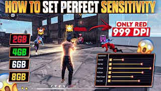 How To Set Perfect Sensitivity  Dpi For 2Gb4Gb6Gb8Gb DEVICE Auto Headshot Sensitivity Free Fire [upl. by Ennael]